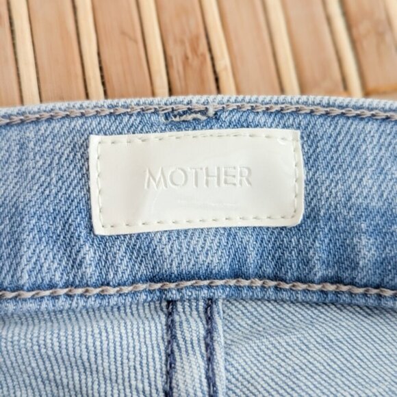 MOTHER The Hustler Fray Jeans Cutting Class Flare Wide Leg Raw Hem Ankle 25 - Picture 12 of 14